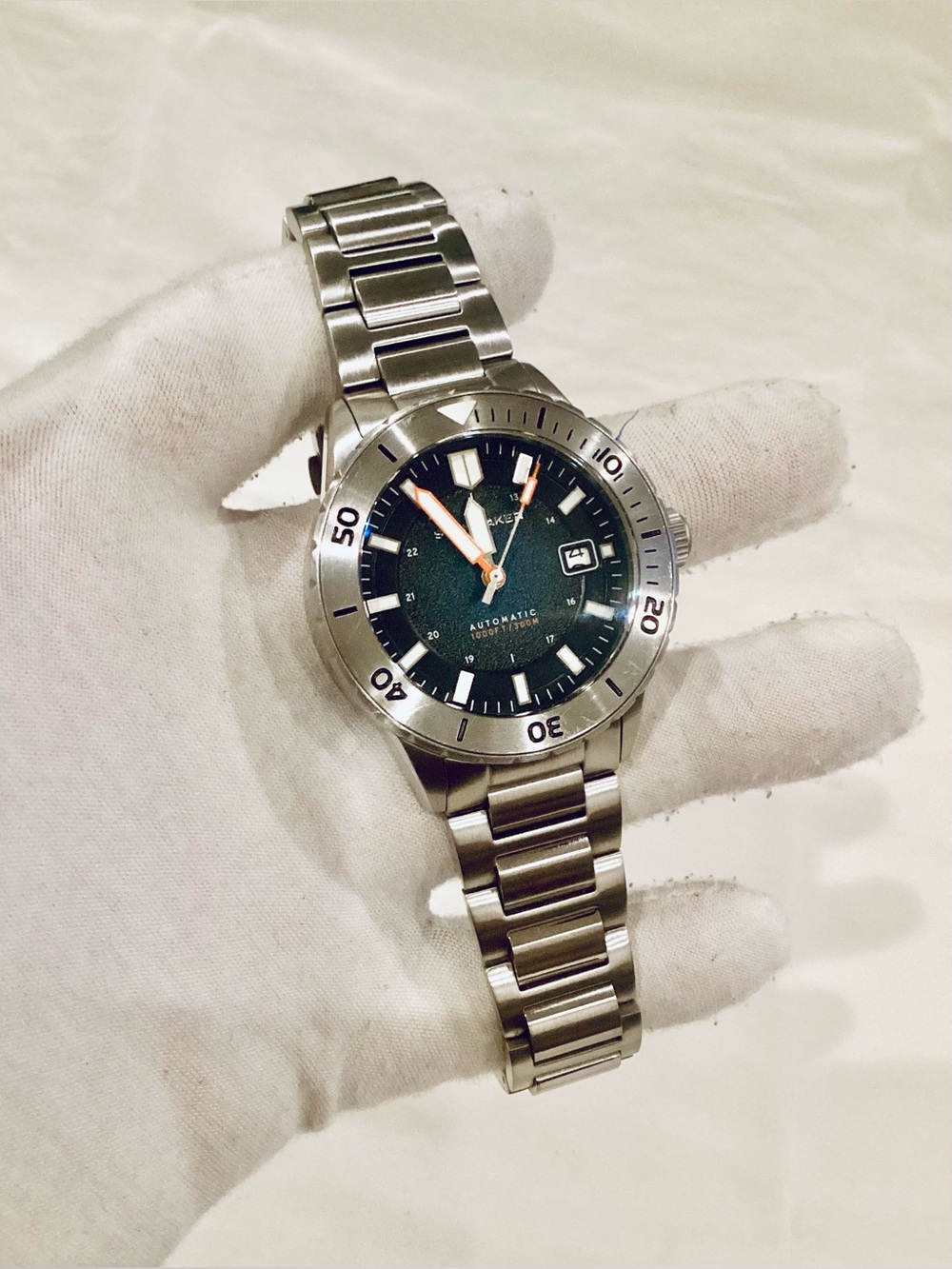 Spinnaker Hass V1 Fumée Black Limited Edit #61 of 200 #SP-5101 43mm Diver Watch